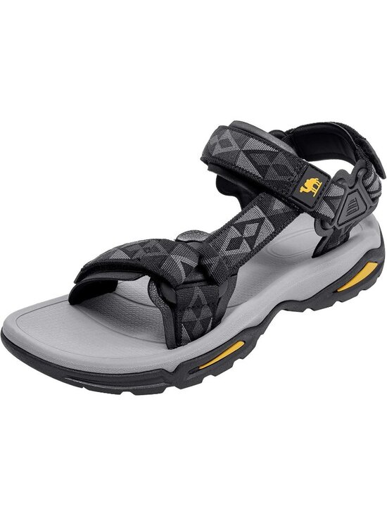 Men\'s Black Arch Support Open Toe Beach Comfortable Hiking Sandals Shoes main image 5